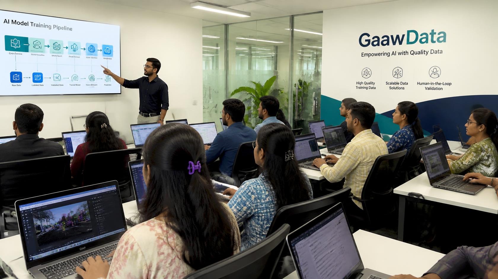 GaawData office staff working